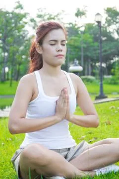 Yoga exercise Foto stock