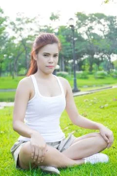 Yoga exercise Stock Photos