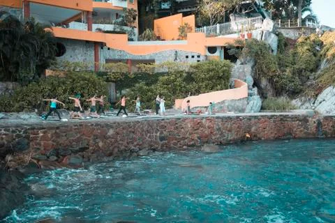 Yoga exercise Stock Photos