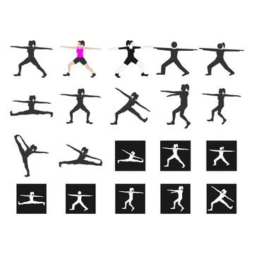 Yoga exercise vector illustration Stock Illustration