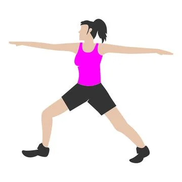 Yoga exercise vector illustration Stock Illustration