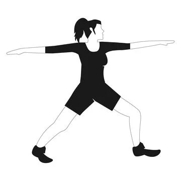 Yoga exercise vector illustration Stock Illustration