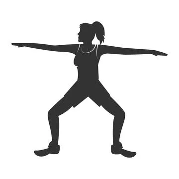 Yoga exercise vector illustration Stock Illustration