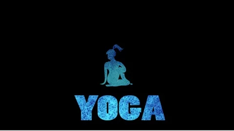 Yoga exercises ANIMATION LOGO Stock Footage 71846574