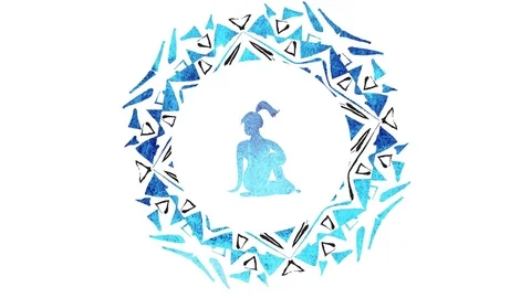 Yoga exercises ANIMATION LOGO Stock Footage 71847229
