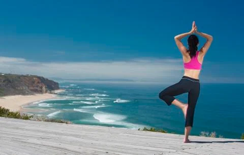 Yoga exercises Stock Photos