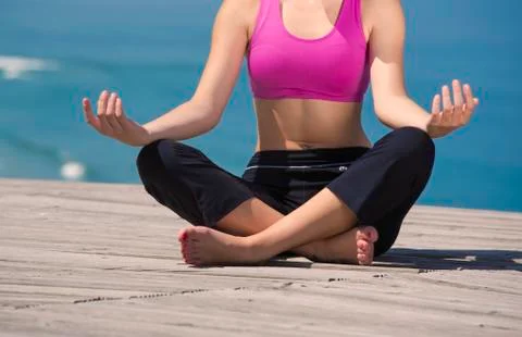Yoga exercises Stock Photos