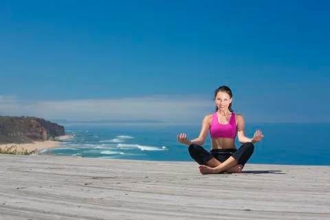 Yoga exercises Stock Photos
