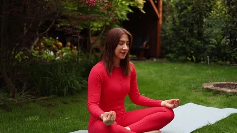 Yoga helps calm mind and stress Stock-Footage 336780689