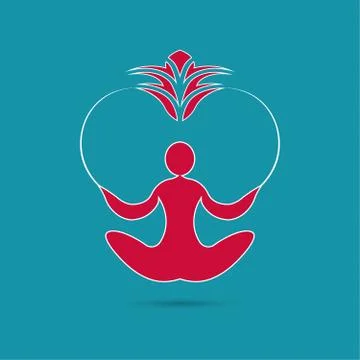 Yoga icon イラスト素材