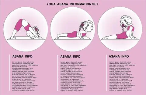 Yoga Info graphic Stock Illustration