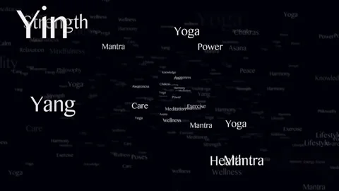 YOGA Keywords Animation, Background, Loop 库存影片 316739849