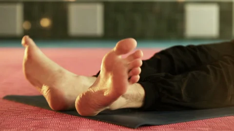 Yoga Legs Stock-Footage 37607479