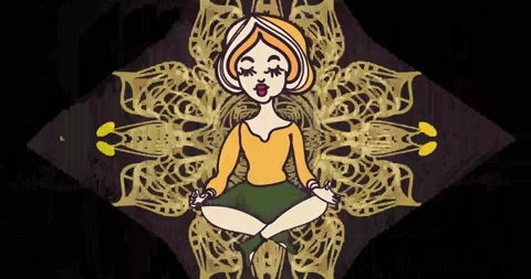 Yoga logo animation Video stock 154191640