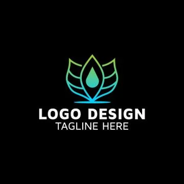 Yoga logo design idea Stock Illustration