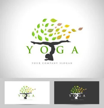 Yoga Logo Design Stock Illustration