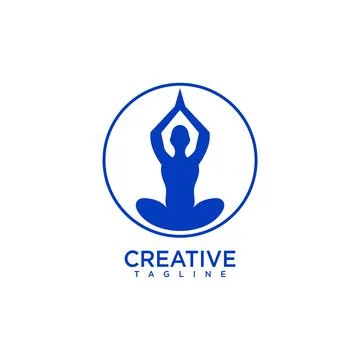 Yoga logo Stock Illustration