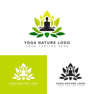 Yoga logo vector illustration Stock Illustration