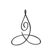 Yoga Lotus pose icon Vector Logo concept. Meditation Yoga Minimal