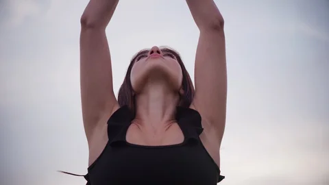 Yoga master doing yoga session at park Stock Footage 130051554