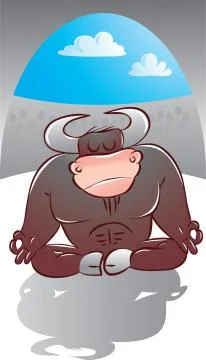 Yoga master Stock Illustration