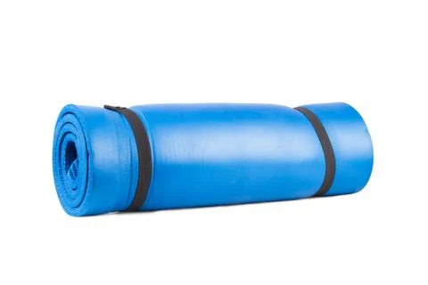 Yoga mat for exercise Stock Photos