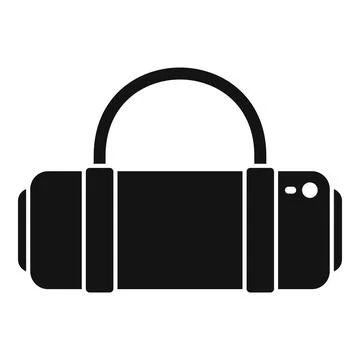 Yoga mat icon simple vector. Gym carpet 스톡 일러스트