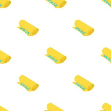 Yoga mat pattern seamless vector 스톡 일러스트