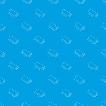 Yoga mat pattern vector seamless blue Stock Illustration