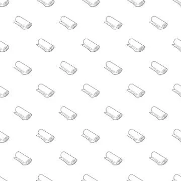 Yoga mat pattern vector seamless Stock Illustration