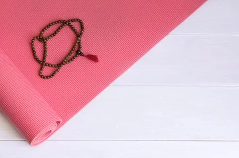 Yoga mat Stock Photos