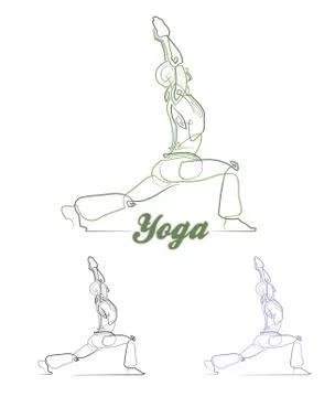 Yoga Pose Stock Illustration