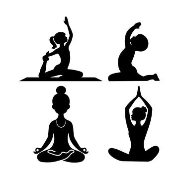 Yoga Pose Stock Illustration