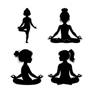 Yoga Pose Stock Illustration