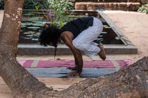 Yoga pose 库存照片