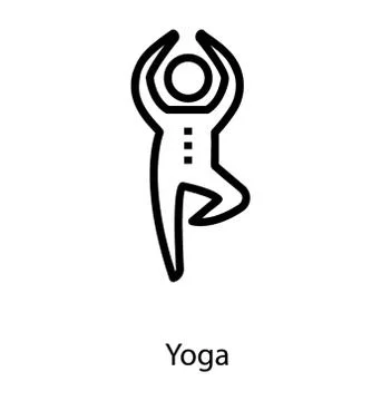 Yoga Pose Vector Stock Illustration