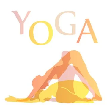 Yoga poses Stock Illustration