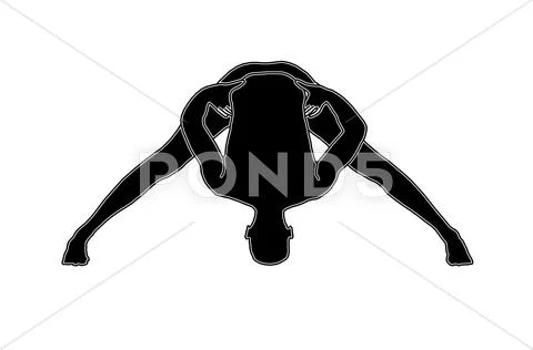 Yoga position Stock Illustration