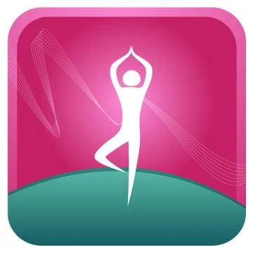 Yoga posture Stock Illustration