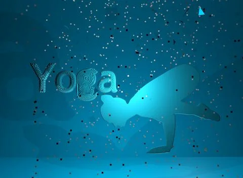 Yoga posture, leaning on the arms Stock Illustration