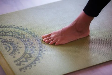 Yoga Practice Exercise Class Concept Foto stock