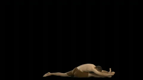 Yoga Practice (HD with alpha channel) Stock Footage 79989