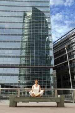 Yoga practice Stock Photos