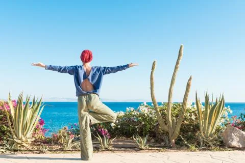 Yoga practice Stock Photos