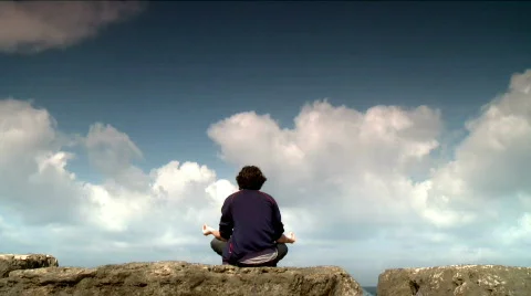 Yoga practice - Time Lapse Stock Footage