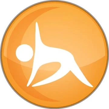 Yoga Revolved Triangle Pose イラスト素材