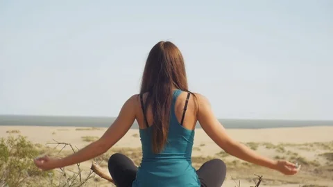 Yoga by the Sea Stock Footage 72931036