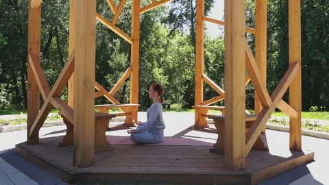 Yoga set for muscles training Video stock 90380673