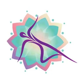 Yoga Side Plank Pose Variation Stock Illustration