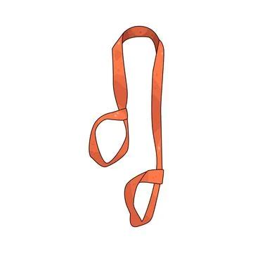 Yoga Strap illustration Stock Illustration